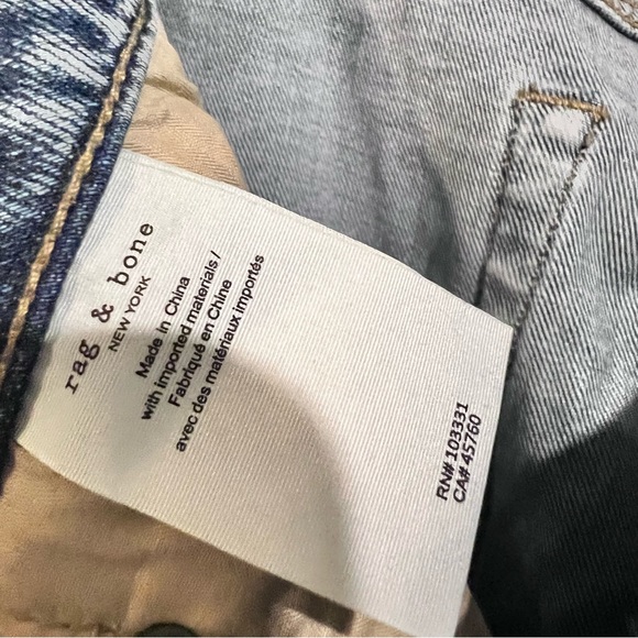 🌟New Rag & Bone Mens Jean Size:33W x 32L Fit 3 Classic - Picture 6 of 7